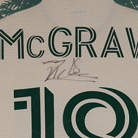 Zac McGraw Portland Timbers Autographed Match-Used #18 Tan adidas Jersey from the 2024 MLS Season - Size L