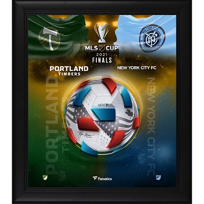 Portland Timbers vs. New York City FC Framed 15" x 17" 2021 MLS Cup Match-Up Collage