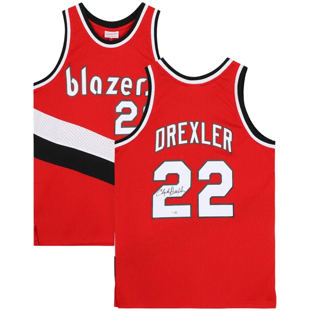 Men's Mitchell & Ness Clyde Drexler White USA Basketball Authentic