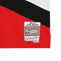 Clyde Drexler Portland Trail Blazers Autographed Red Mitchell and Ness Swingman Jersey
