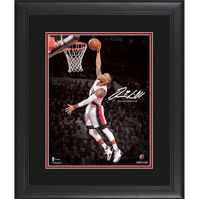 Damian Lillard Portland Trail Blazers Framed 11" x 14" Spotlight Photograph - Facsimile Signature