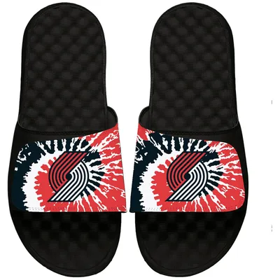 Portland Trail Blazers ISlide Tie Dye Slide Sandals - Black