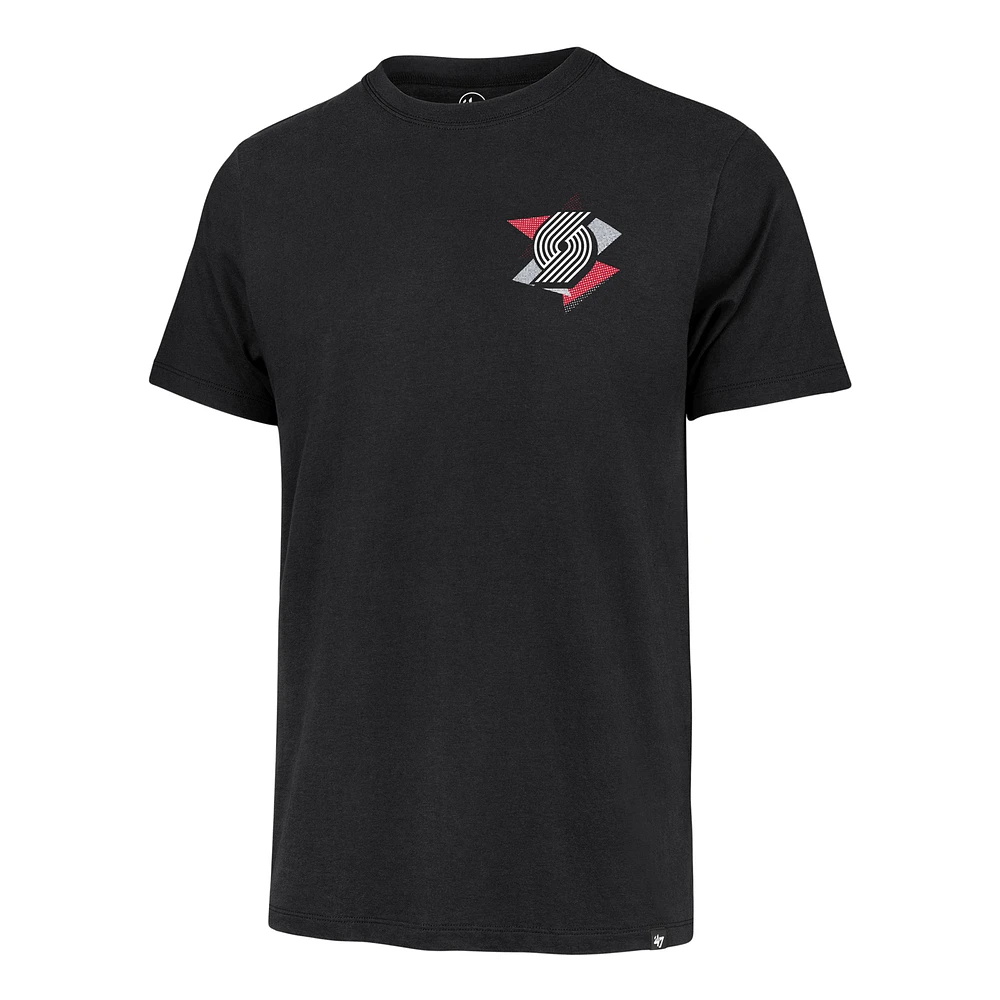 Men's '47  Black Portland Trail Blazers City Edition Backboard T-Shirt