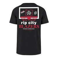 Men's '47  Black Portland Trail Blazers City Edition Backboard T-Shirt