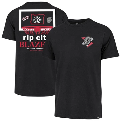 Men's '47  Black Portland Trail Blazers City Edition Backboard T-Shirt