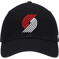 Casquette réglable '47 Portland Trail Blazers Team Clean Up noire pour homme
