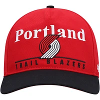 Men's '47 Red/Black Portland Trail Blazers Super Hitch Adjustable Hat