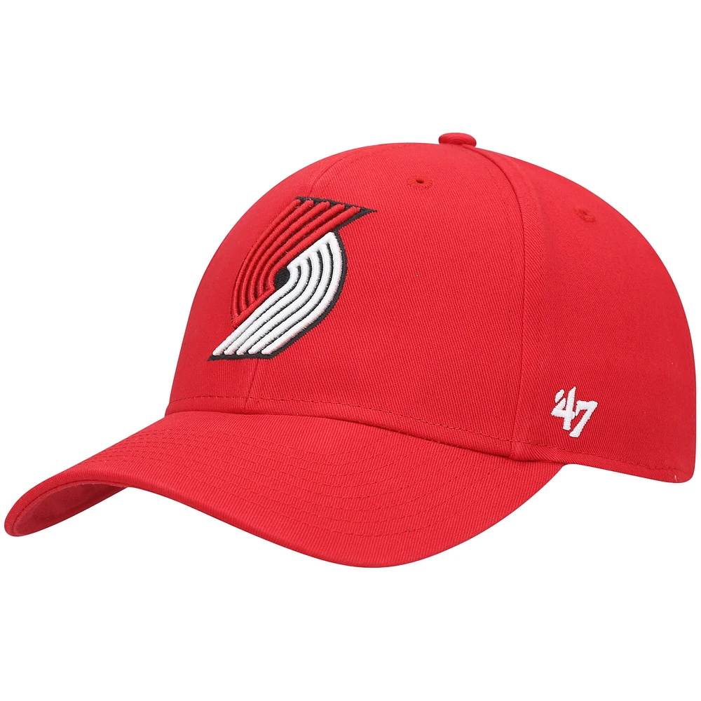 Men's '47 Red Portland Trail Blazers Legend MVP Adjustable Hat