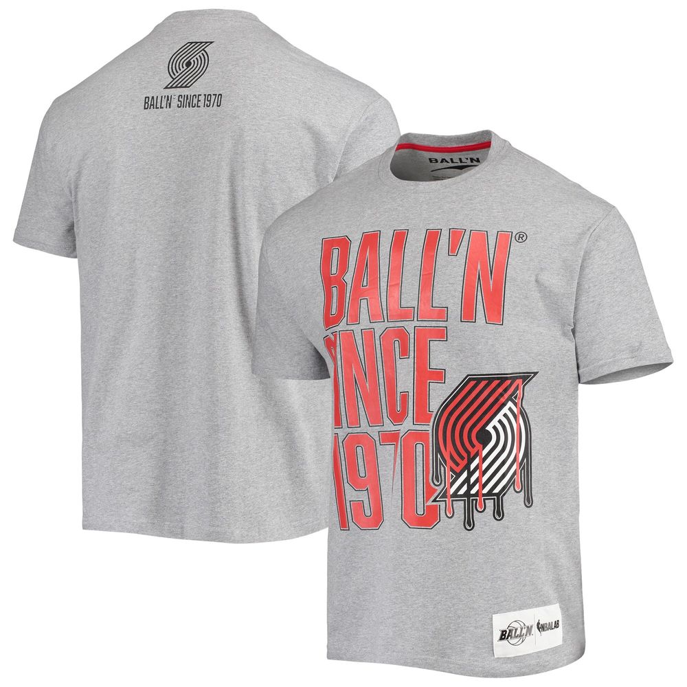 Men's BALL'N Heathered Gray Portland Trail Blazers Since 1970 T-Shirt