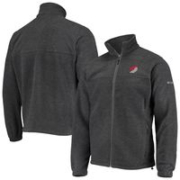 Men's Columbia Portland Trail Blazers Heathered Charcoal Flanker Full-Zip Jacket