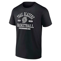 Men's Fanatics  Black Portland Trail Blazers Calling Plays T-Shirt