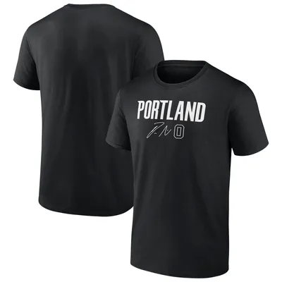 Damian Lillard Portland Trail Blazers Fanatics Branded Name & Number T-Shirt - Black