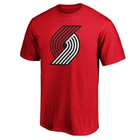 Men's Fanatics Red Portland Trail Blazers Primary Team Logo T-Shirt