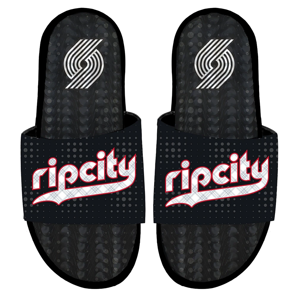 Sandales à enfiler ISlide Gel City Edition 2024/25 Portland Trail Blazers pour homme