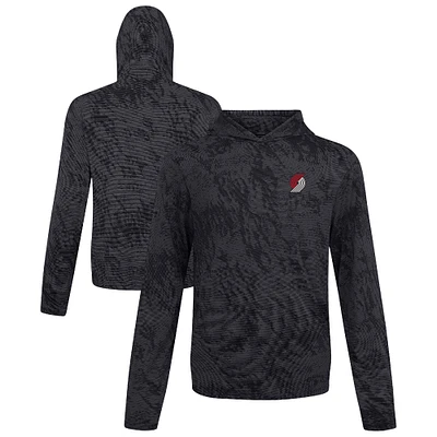 Men's Levelwear Black Portland Trail Blazers Platform Pullover Hoodie