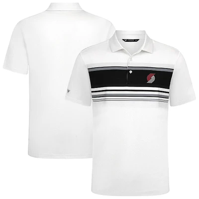 Men's Levelwear White Portland Trail Blazers Onward Polo