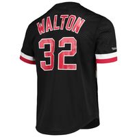 Men's Mitchell & Ness Bill Walton Black Portland Trail Blazers 1976 Mesh Name Number T-Shirt