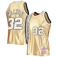 Mitchell & Ness Bill Walton Gold Portland Trail Blazers 75e anniversaire 1976/77 Maillot Swingman Hardwood Classics pour hommes