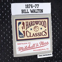 Men's Mitchell & Ness Bill Walton Red/Black Portland Trail Blazers Hardwood Classics 1976/77 Split Swingman Jersey