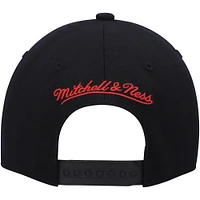 Men's Mitchell & Ness Black/Red Portland Trail Blazers MVP Team Two-Tone 2.0 Stretch-Snapback Hat