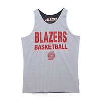 Men's Mitchell & Ness Black/White Portland Trail Blazers Hardwood Classics Reversible Mesh Practice Jersey