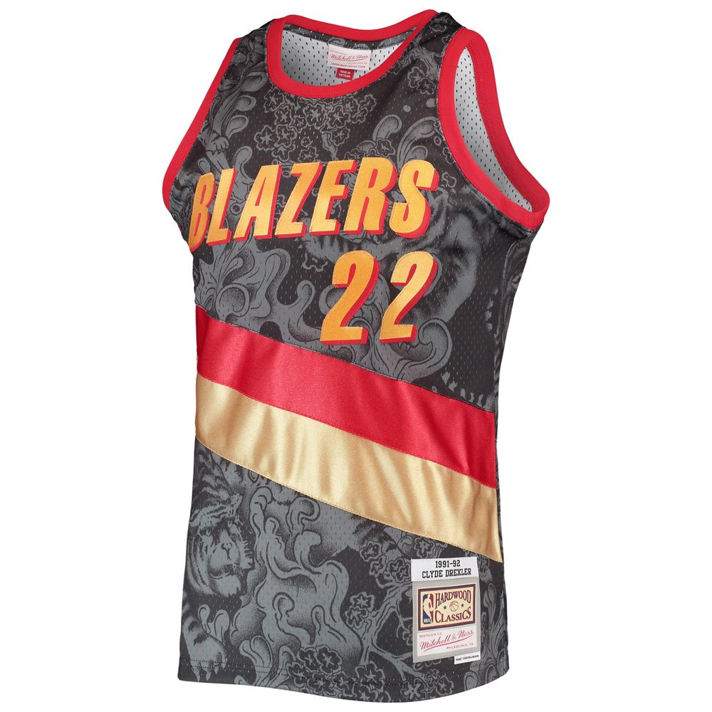 Clyde Drexler Portland Trail Blazers Men's Hardwood Classics Jersey 