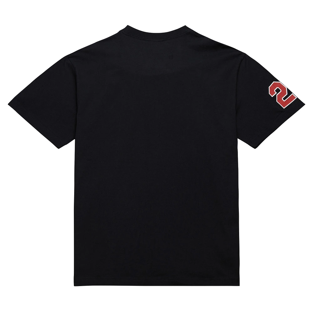 T-shirt pour hommes Mitchell & Ness Clyde Drexler noir Portland Trail Blazers Premium Nickname