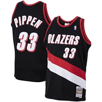 Maillot Swingman Portland Trail Blazers Mitchell & Ness Scottie Pippen noir pour hommes 1999/00 Hardwood Classics