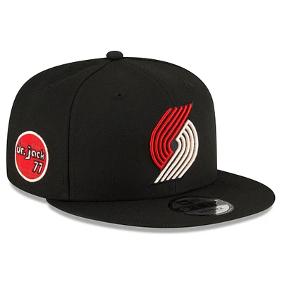 Men's New Era  Black Portland Trail Blazers 2023/24 City Edition Alternate 9FIFTY Snapback Adjustable Hat