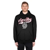 Men's New Era  Black Portland Trail Blazers 2024/25 City Edition Pullover Hoodie