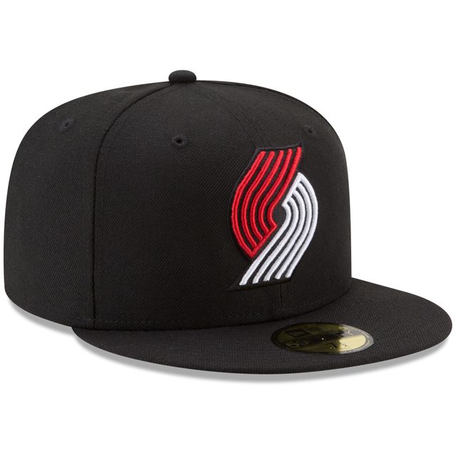 Casquette ajustée 59FIFTY pour homme de la couleur officielle l'équipe des Portland Trail Blazers New Era noire