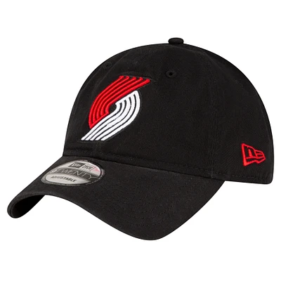 Men's New Era Black Portland Trail Blazers Team 2.0 9TWENTY Adjustable Hat