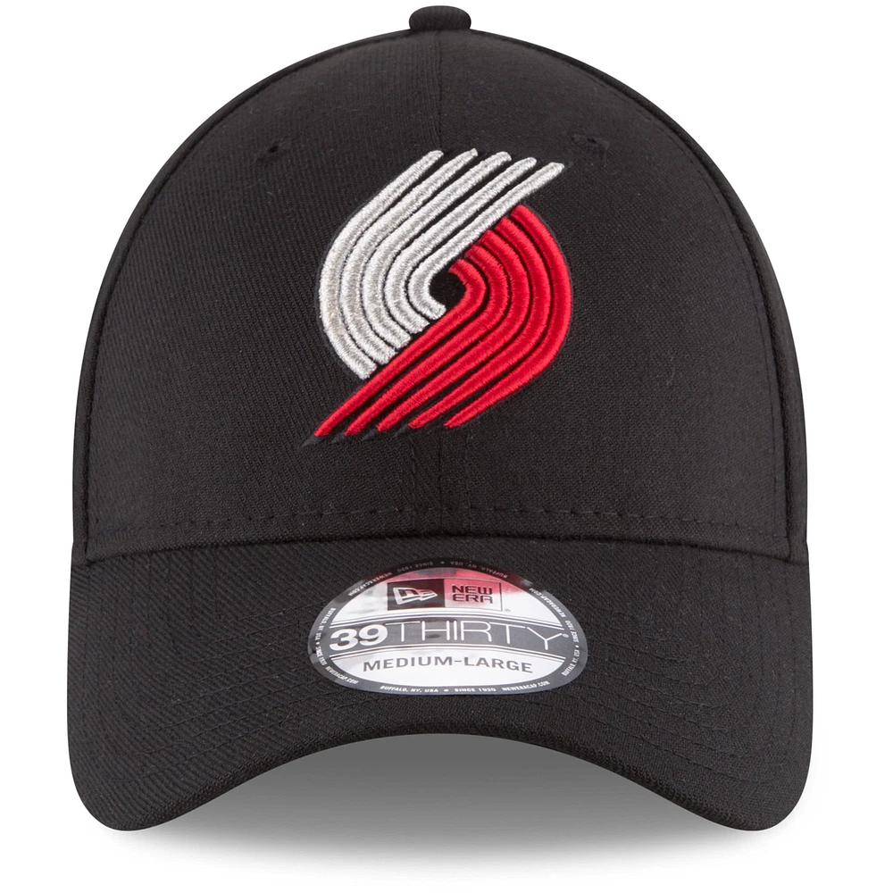 Casquette Flex 39THIRTY Team Classic Portland Trail Blazers New Era noire pour homme