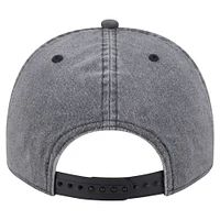 Men's New Era  Charcoal Portland Trail Blazers Throwback Washed Pre-Curved 9FIFTY Snapback Hat