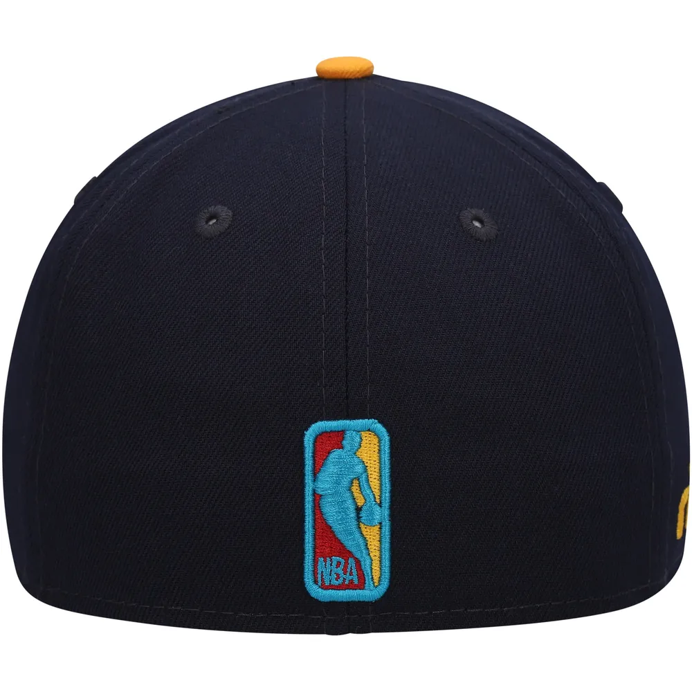 Men's New Era Navy/Gold Portland Trail Blazers Midnight 59FIFTY Fitted Hat