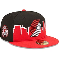 Men's New Era Red/Black Portland Trail Blazers 2022 Tip-Off 59FIFTY Fitted Hat