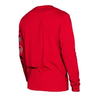 T-shirt à manches longues rouge Portland Trail Blazers 2023/24 City Edition New Era pour homme