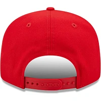 Blazers Stacked 9FIFTY Portland Trail New Era rouges pour homme - Casquette à bouton-pression