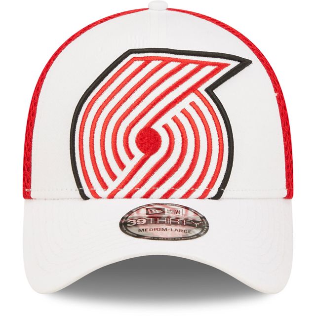 Casquette 39THIRTY Flex New Era Portland Trail Blazers pour homme avec grand logo blanc/rouge