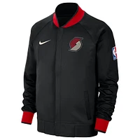 Men's Nike Black Portland Trail Blazers 2023/24 City Edition Authentic Showtime Performance Raglan Full-Zip Jacket