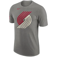 T-shirt d'échauffement essentiel Nike Charcoal Portland Trail Blazers 2023/24 City Edition pour homme