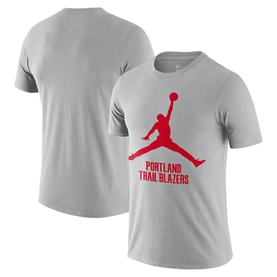 T-shirt Jumpman essentiel Nike Portland Trail Blazers pour homme, argenté