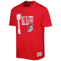 Men's Tommy Jeans Red Portland Trail Blazers Mel Varsity T-Shirt