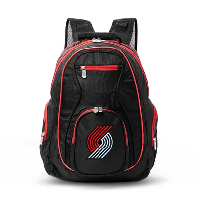 Portland Trail Blazers MOJO Trim Color Laptop Backpack - Black