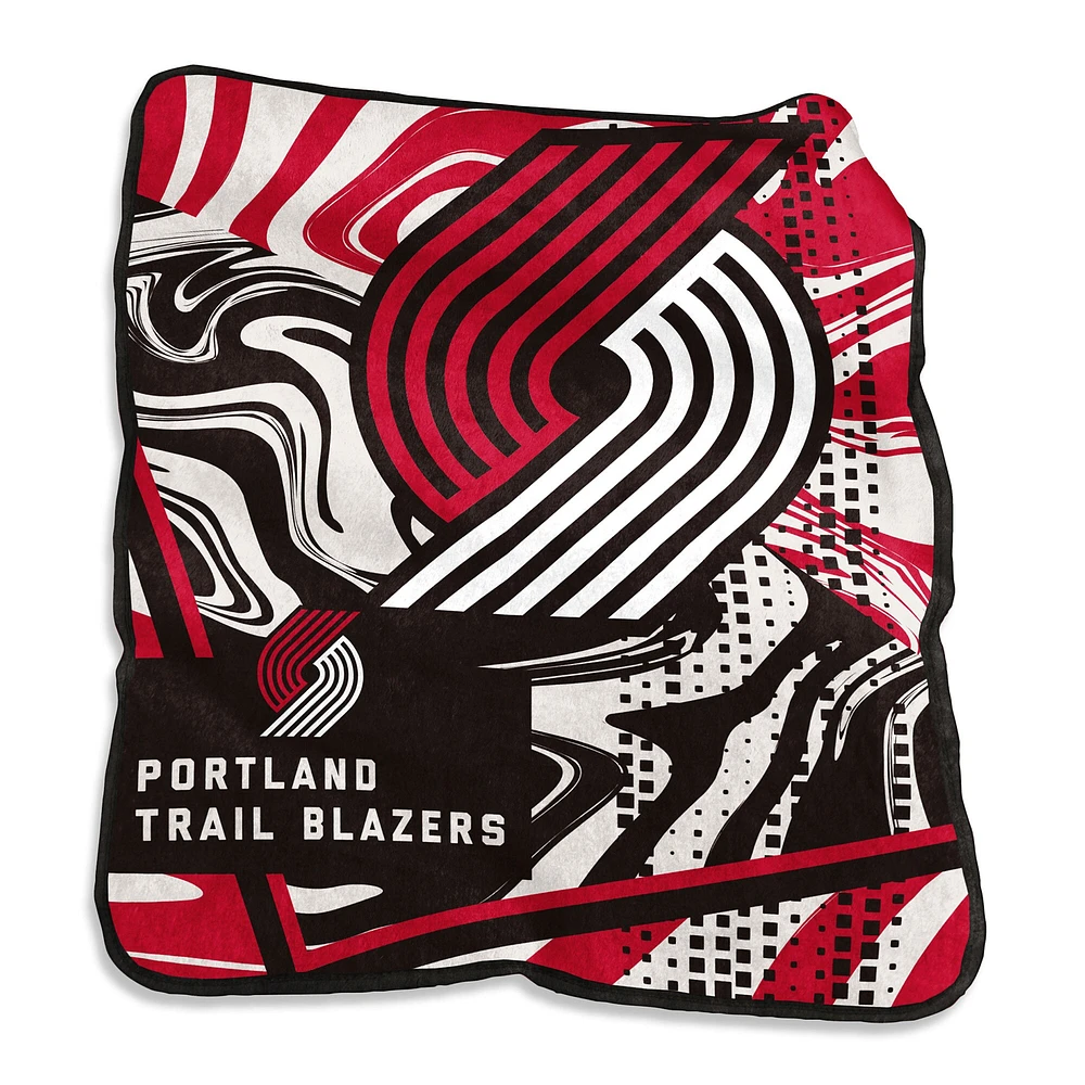 Portland Trail Blazers 50" x 60" Swirl Raschel Throw Blanket