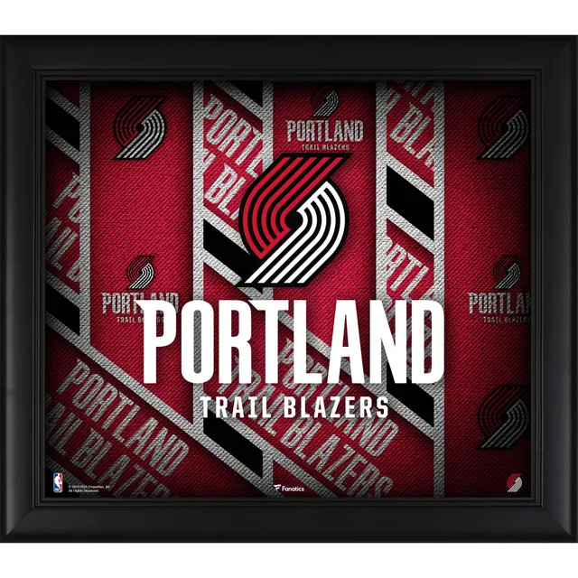 Portland Trail Blazers Framed Black Team Logo Jersey Display Case
