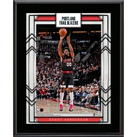Scoot Henderson Portland Trail Blazers 10.5" x 13" Sublimated Player Plaque