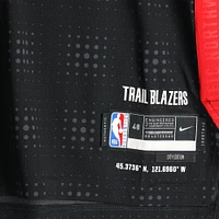 Scoot Henderson Portland Trail Blazers Autographed Black Nike 2024-25 City Edition Authentic Jersey