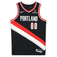Scoot Henderson Portland Trail Blazers Autographed Black Nike Icon Edition Authentic Jersey