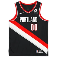 Scoot Henderson Portland Trail Blazers Autographed Black Nike Icon Edition Swingman Jersey with "2023 #3 Pick" Inscription